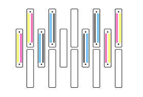 Зеркальное расположение печатных голов